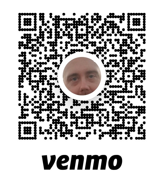 Venmo payment QR code supplied for @DerekLingle1